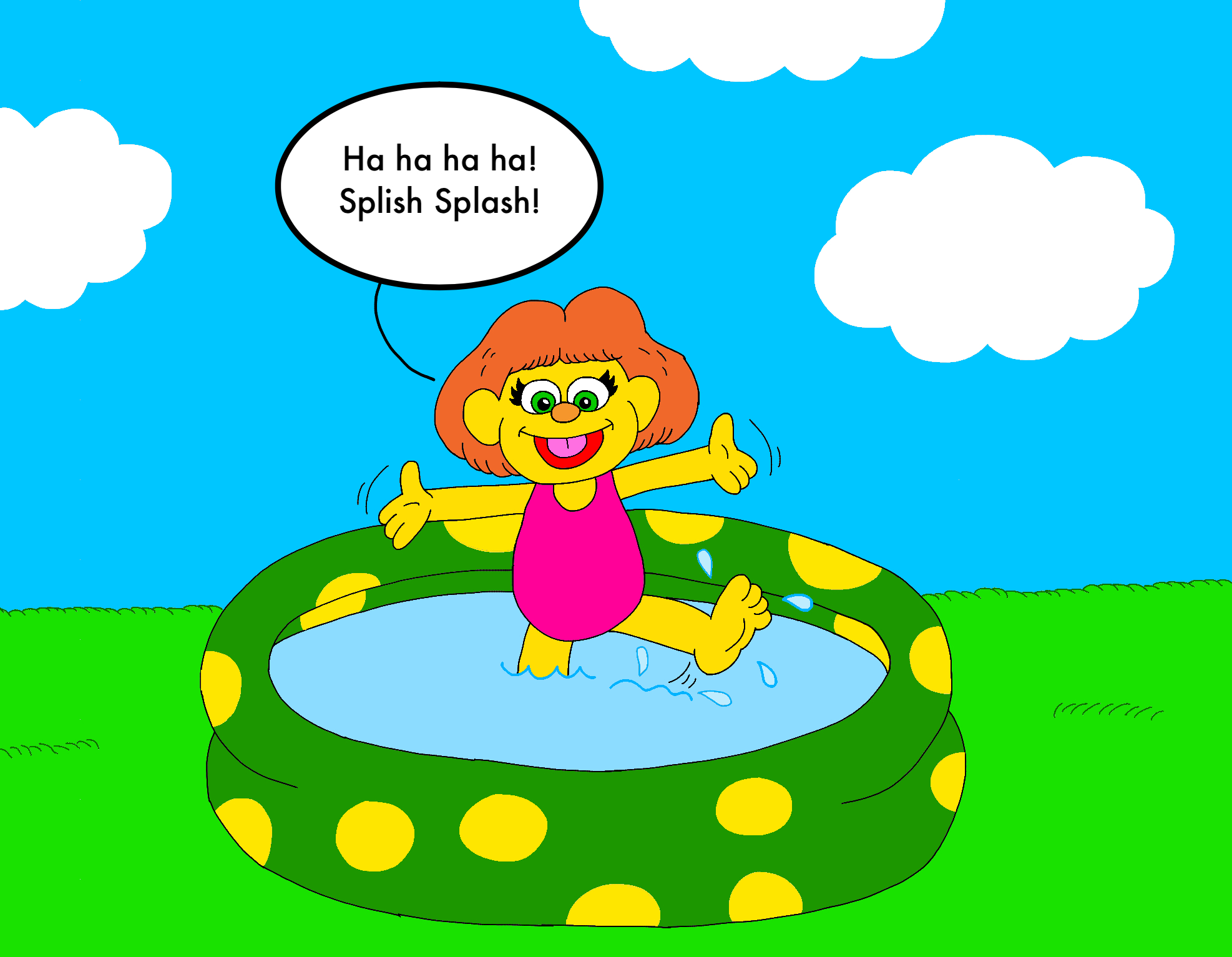 REQUEST - Sesame Street: Splish Splashing Julia by ZW333 on DeviantArt
