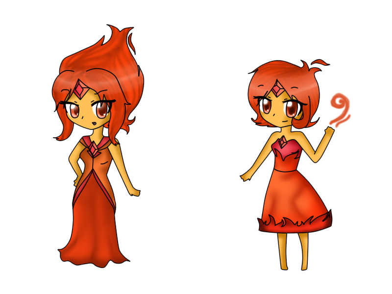 Old and New Fire Princess