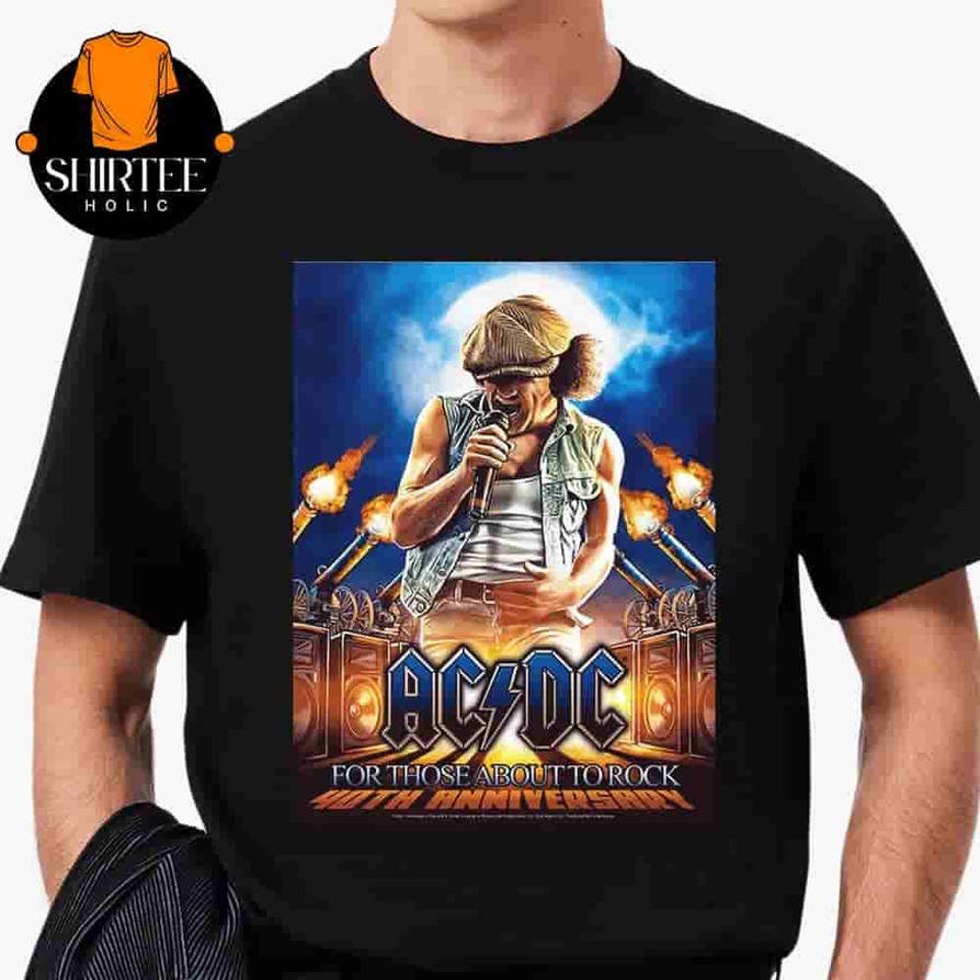 AC DC Artwork Poster 40th Anniversary For Those Ab by Shirteeholic on ...