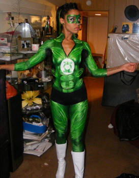 Green Lantern Body Painting