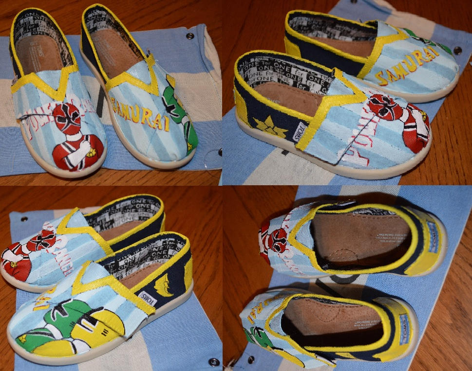 Custom Painted Power Rangers Samurai Shoes by mutilatedgothchild on ...