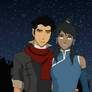 Mako and Korra- Stargazing