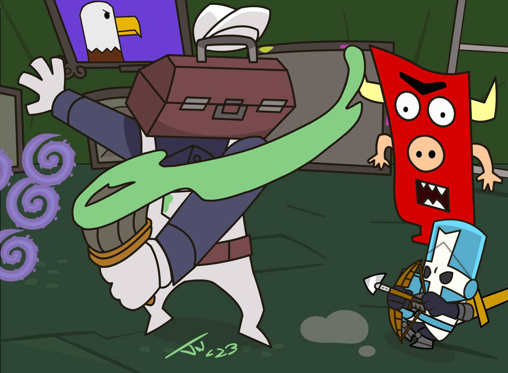 Castle Crashers Painter Boss by jettmanas on DeviantArt