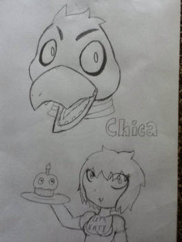 Chica and chibi human Chica