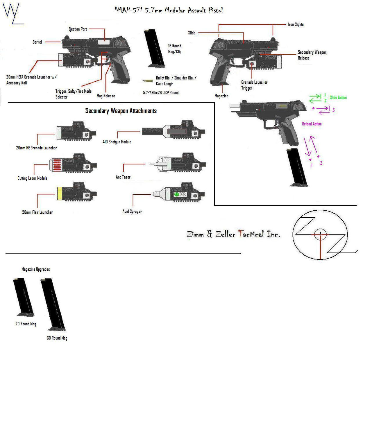 'MAP-57' 5.7mm Pistol Info