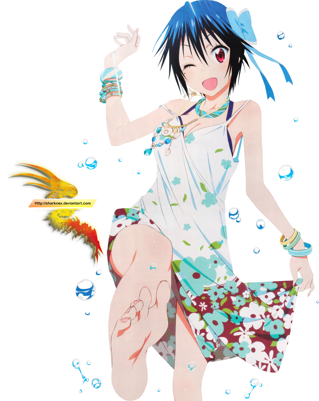 Tsugumi flowerdress render