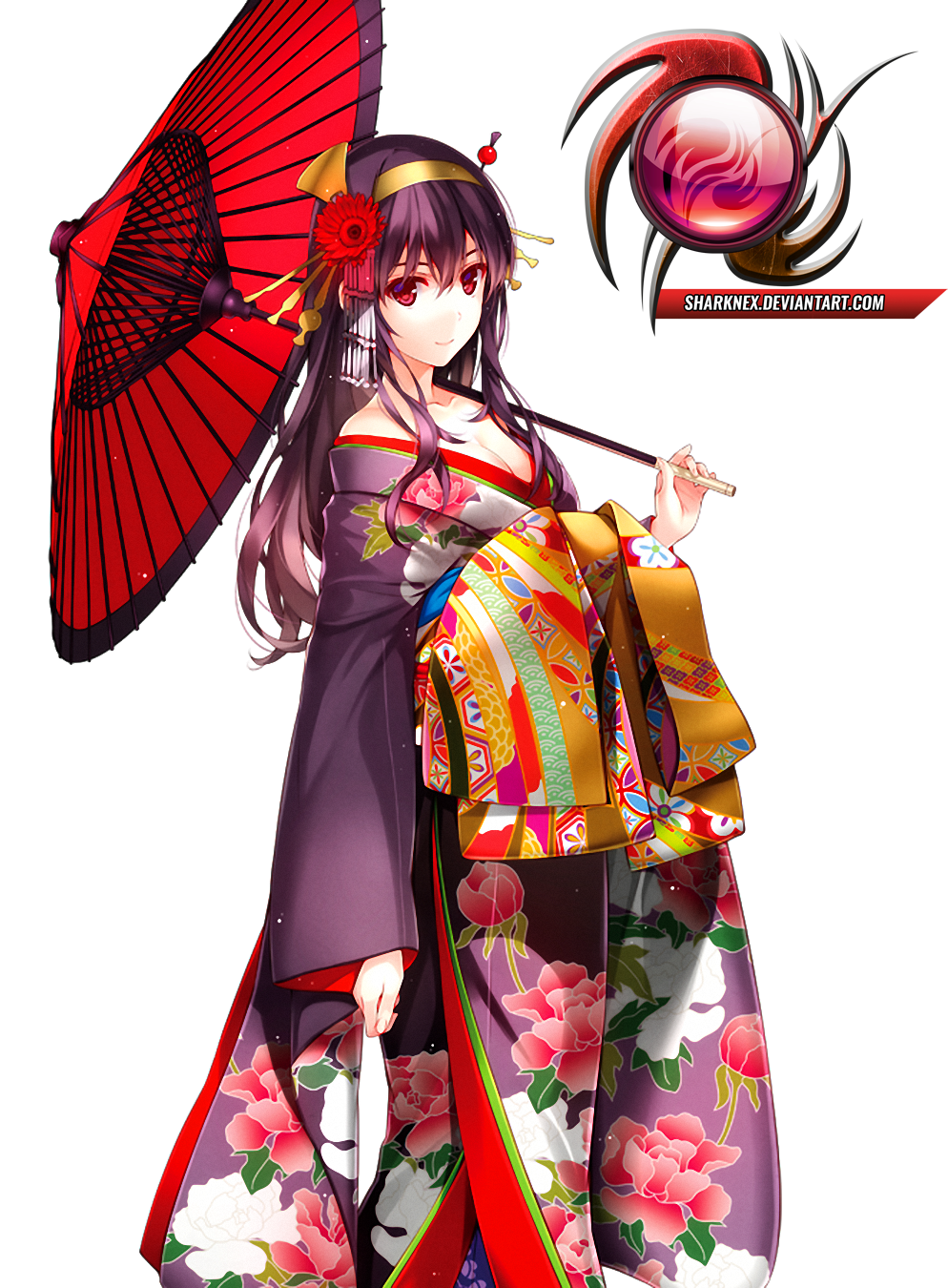Saekano - utaha kimono render by sharknex on DeviantArt Saekano - utaha kimono render by sharknex on DeviantArt