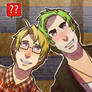 Nerd Alfred and Punk Arthur icon