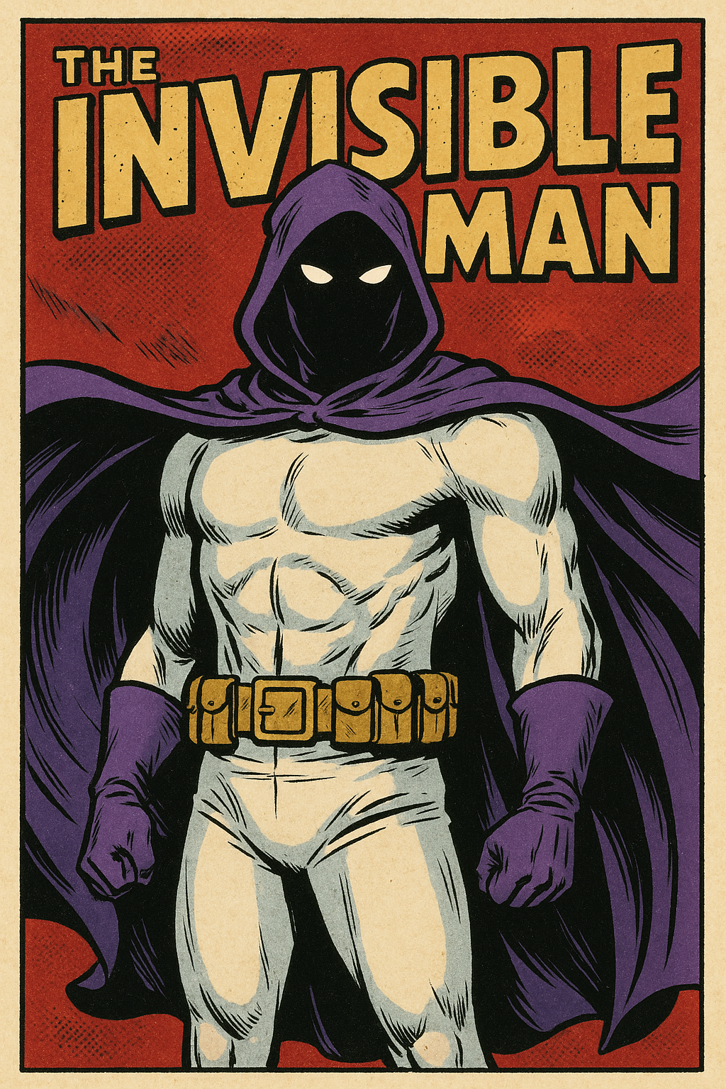 Invisible Comic Image 20250507 1421 Invisible Man Superhero comic cover by ...