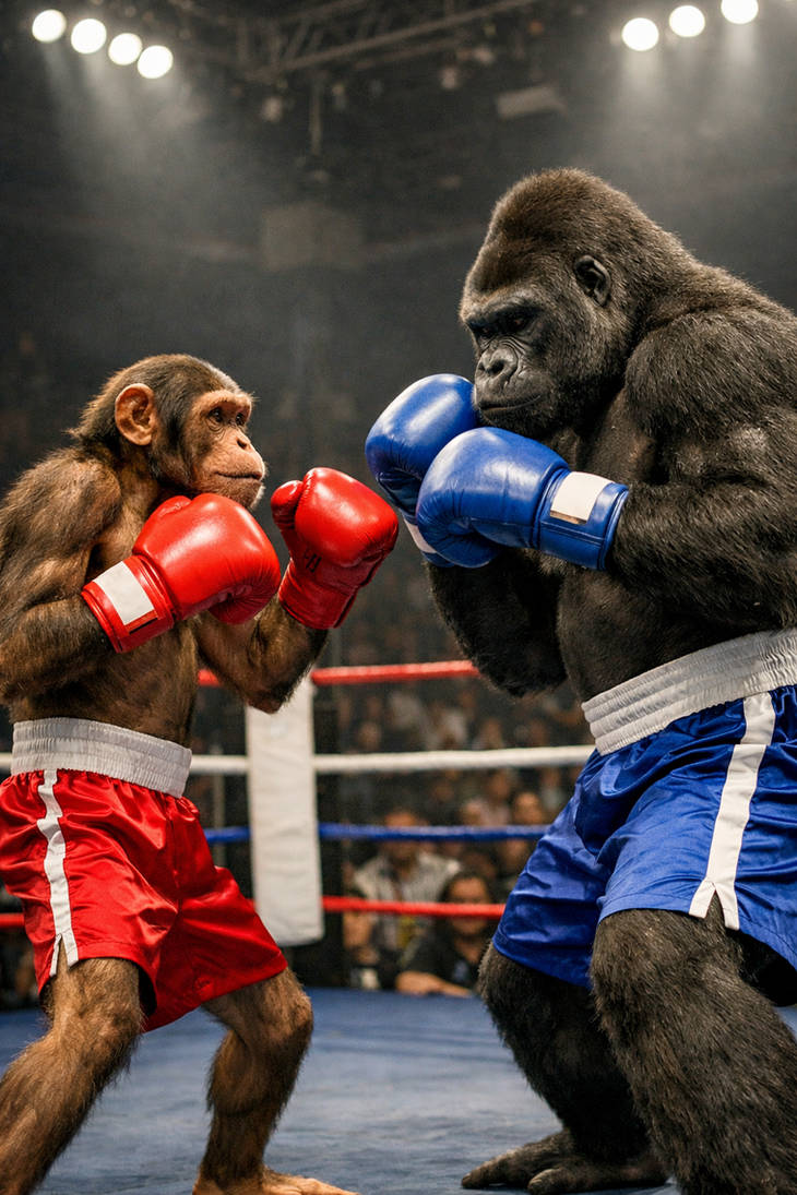 Boxing Monkeys by vitorpereiradossanto on DeviantArt