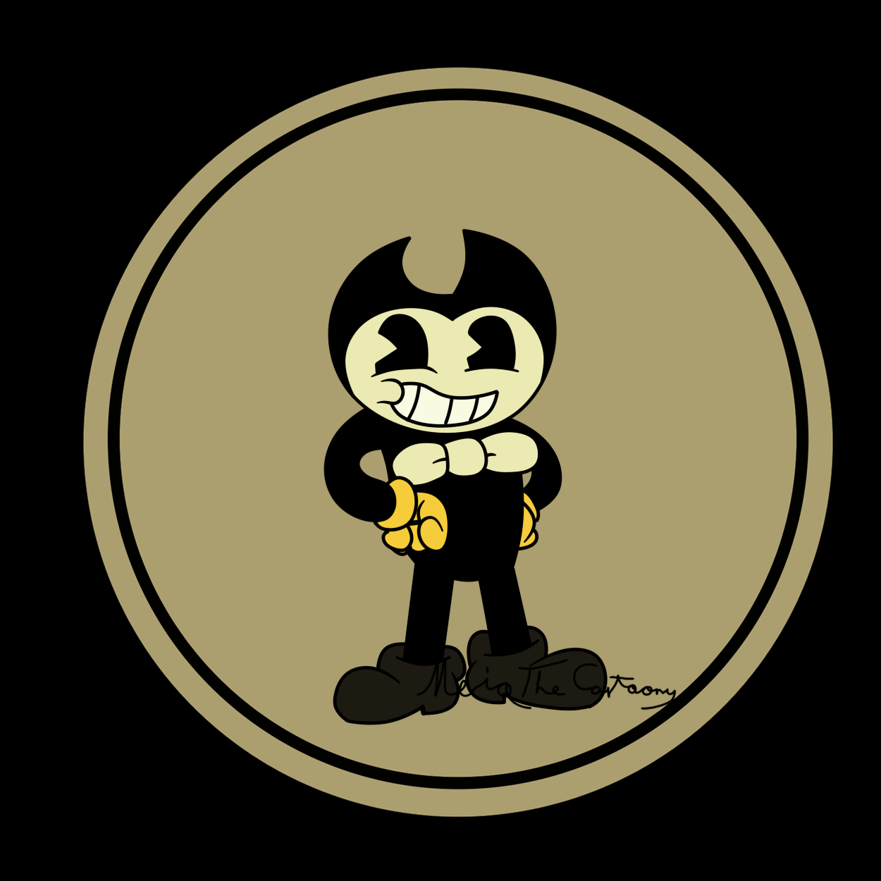 Bendy in cuphead show style by MerioTheCartoony on DeviantArt