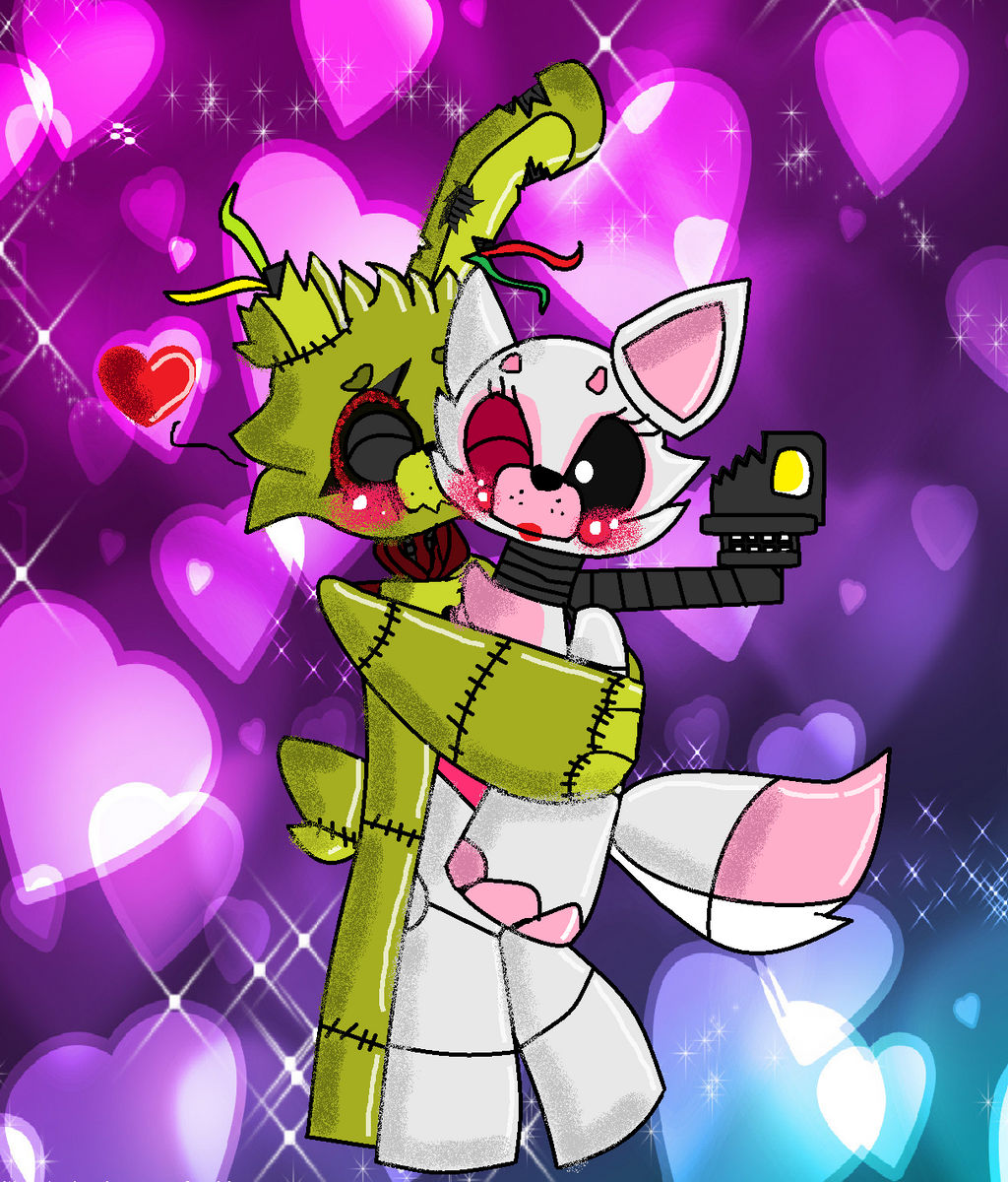 MangleXSpringtrap by LEDLELD on DeviantArt