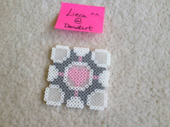 Companion Cube coaster