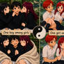 One boy among girls - One girl among boys