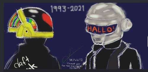 Daft Punk 1993-2021 thank you for the mem-