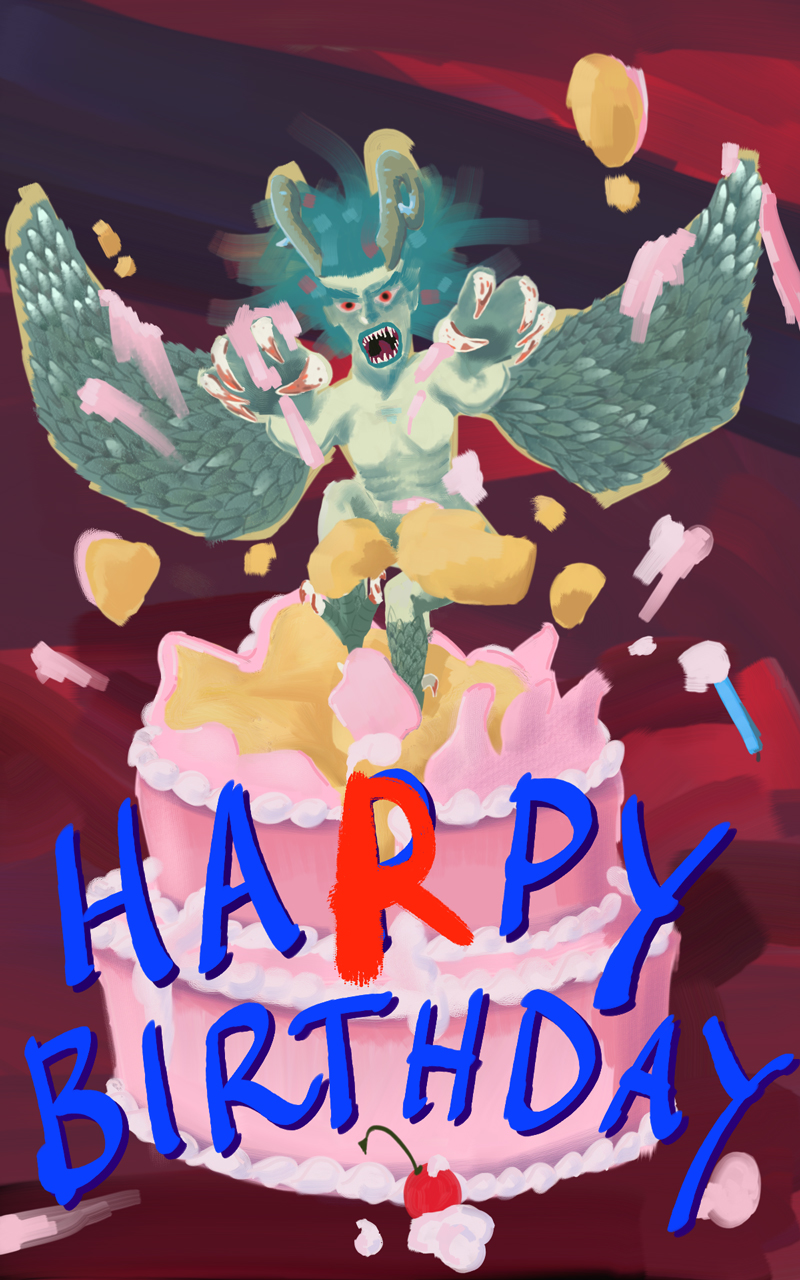 HARPY BIRFDAY