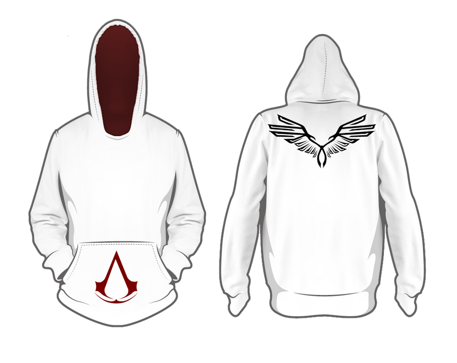 Assassin's creed white hoodie sales