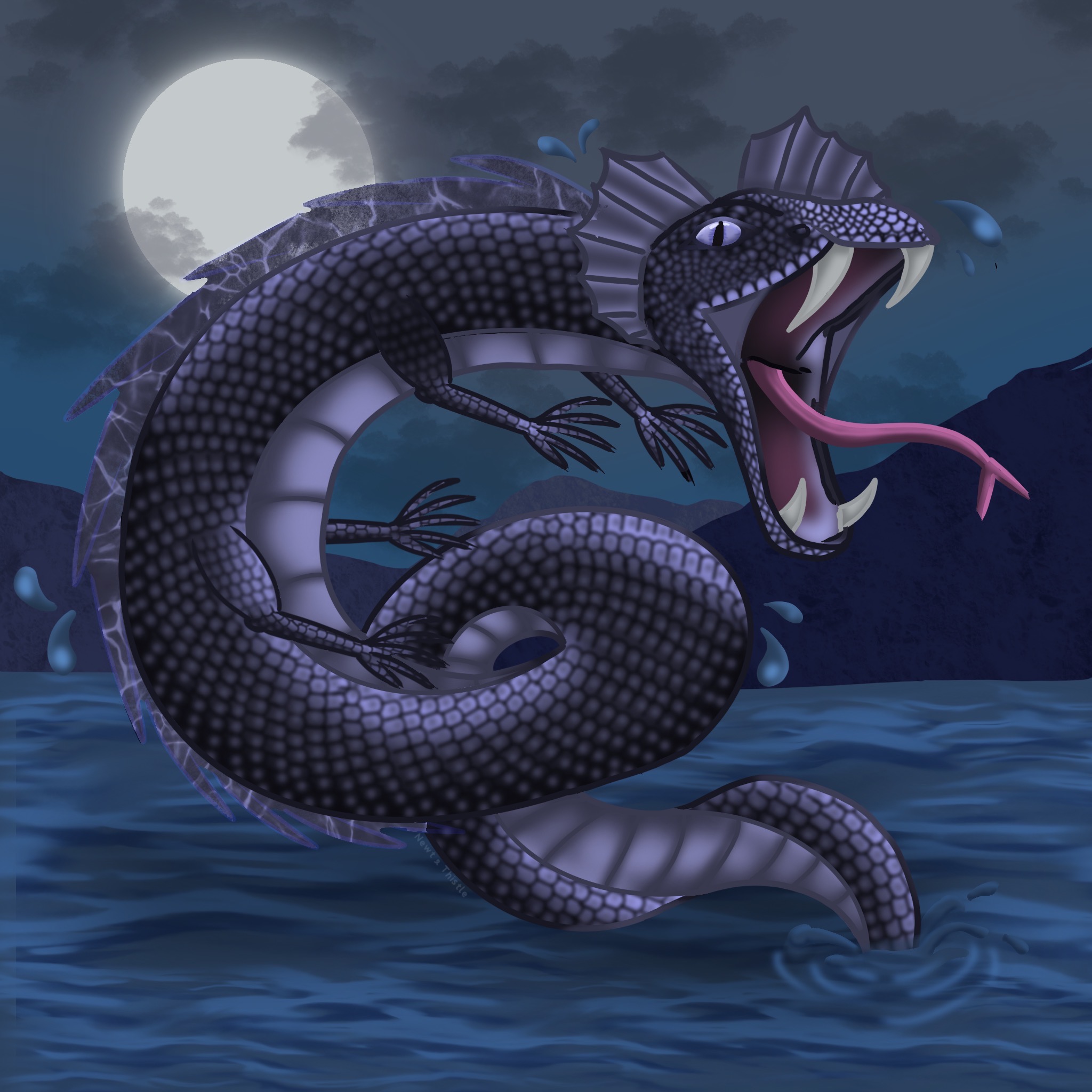 Beithir Fish The Beithir by NewtandThistle on DeviantArt