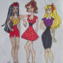 Rockabilly Disney Princesses