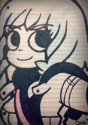 Ramona Flowers -- Scott Pilgrim -- Sharpie Doodles