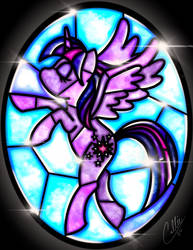 Stained Glass Twilight Sparkle