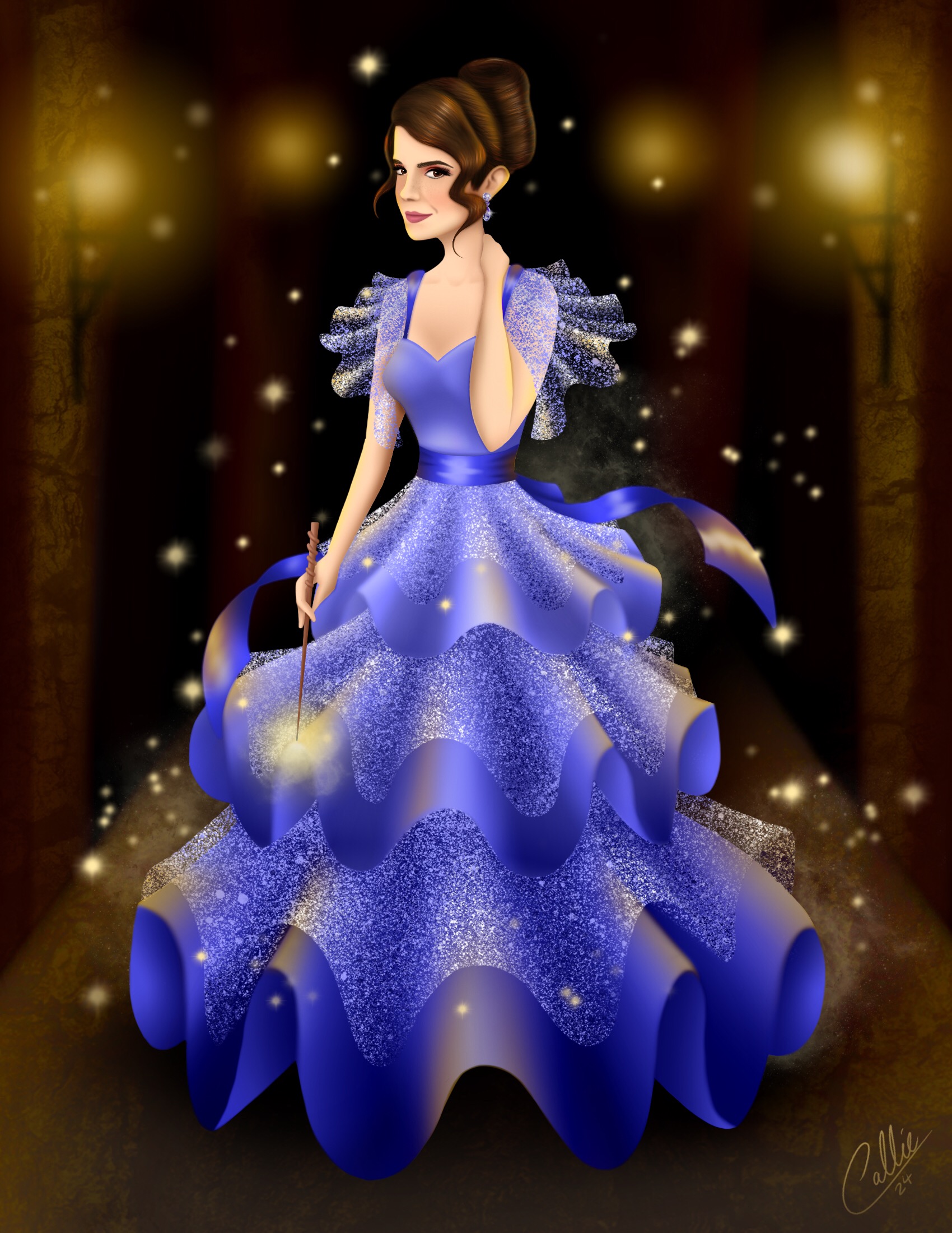 hermione in yule ball dress Granger's REAL Hogwarts Hermione Granger turned heads when she entered the ball on the arm of Viktor Krum Hermione Before the Yule Ball