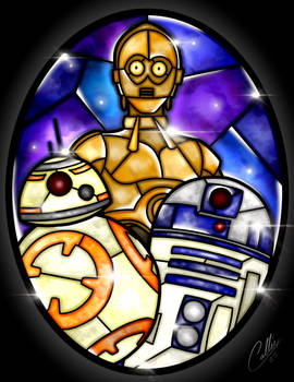Stained Glass Droids