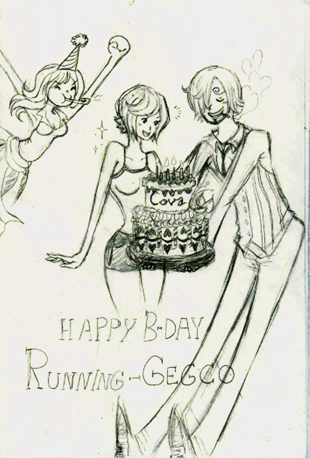 Happy Birthday Running-Gecko