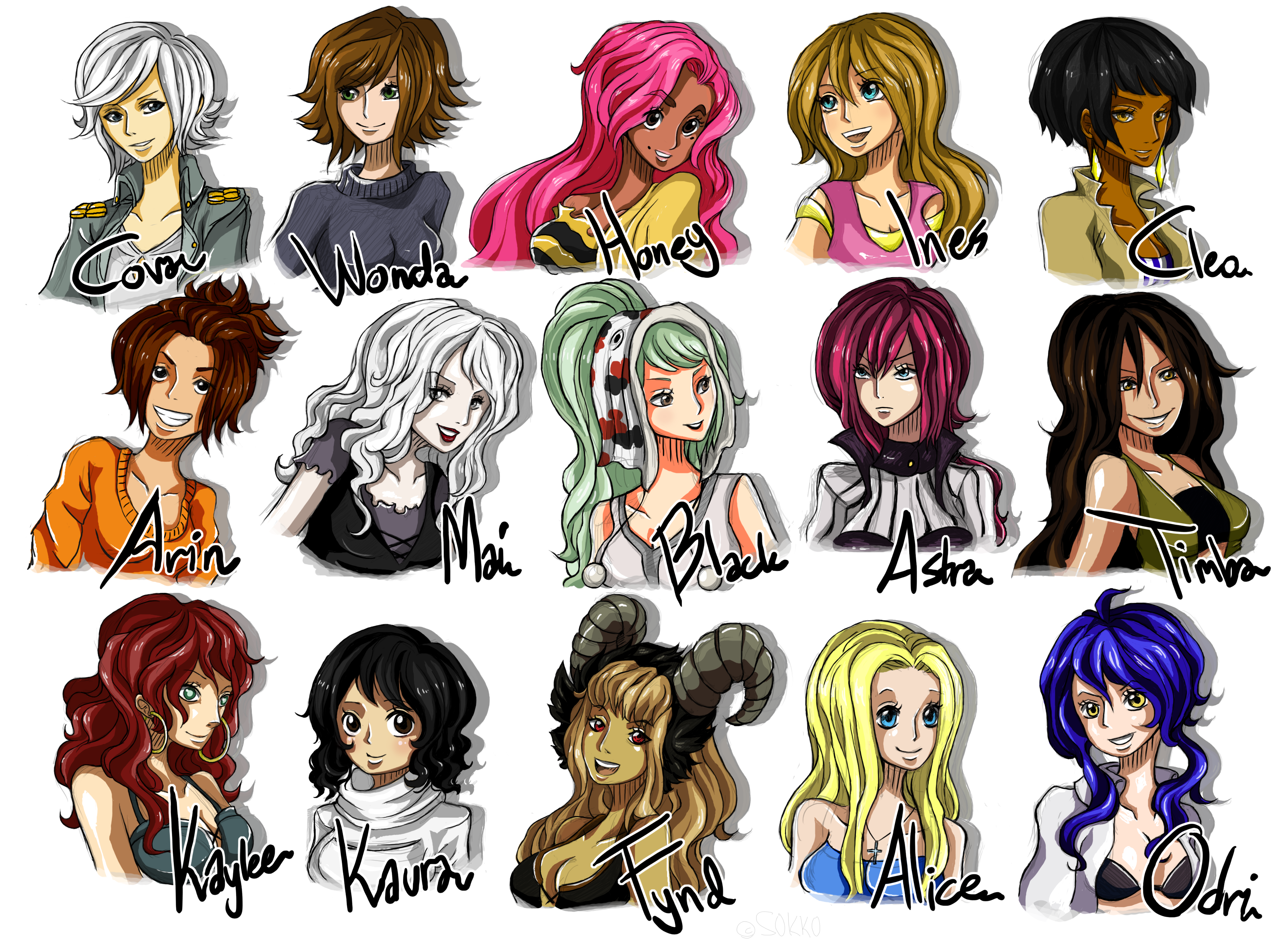 My fav OP OCs Collection 1