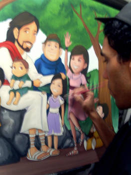 Jesus and the little children