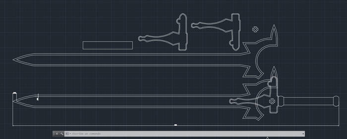 SAO Cosplay - Elucidator Sword Template