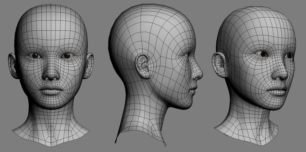 3D Yoona Head Model Wireframe by KataMax on DeviantArt