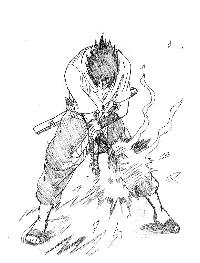 Sasuke Chidori Sketch