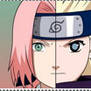 Sakura vs Ino stamp