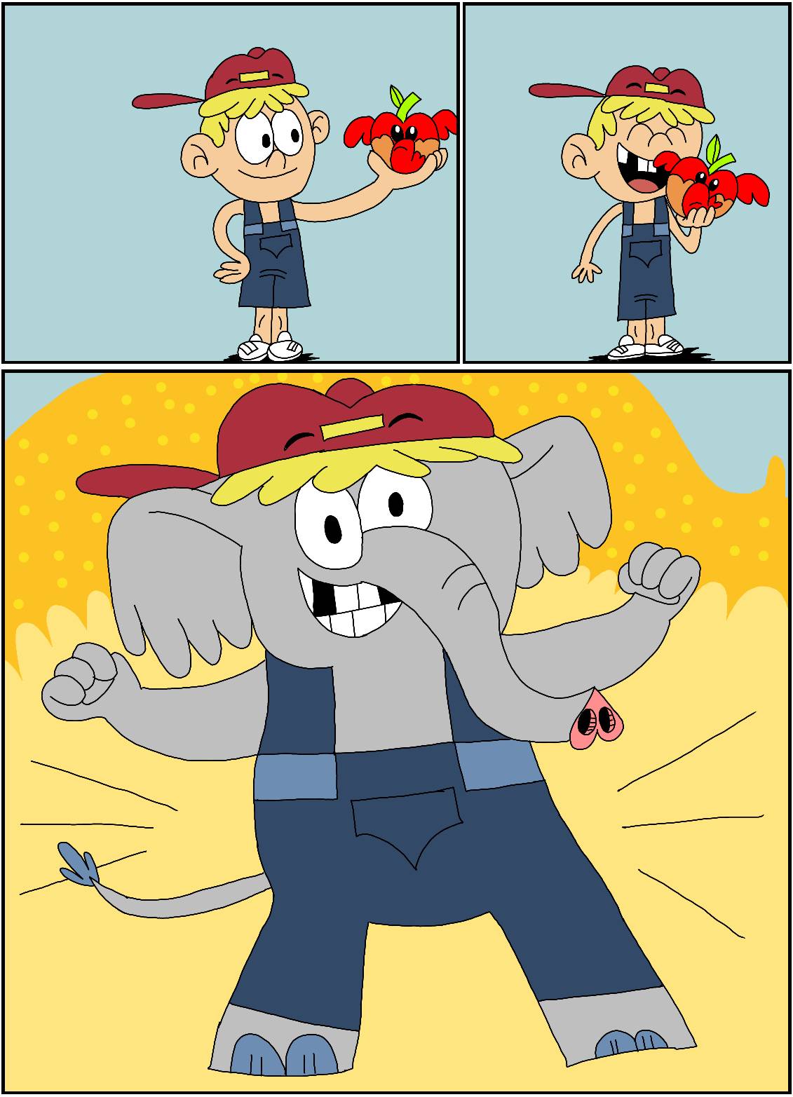 Mlp Elephant Deviantart Leif's elephant fruit transformation (remake) by Frost4556 on DeviantArt