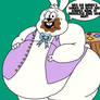 Warren the fat Easter bunny off duty