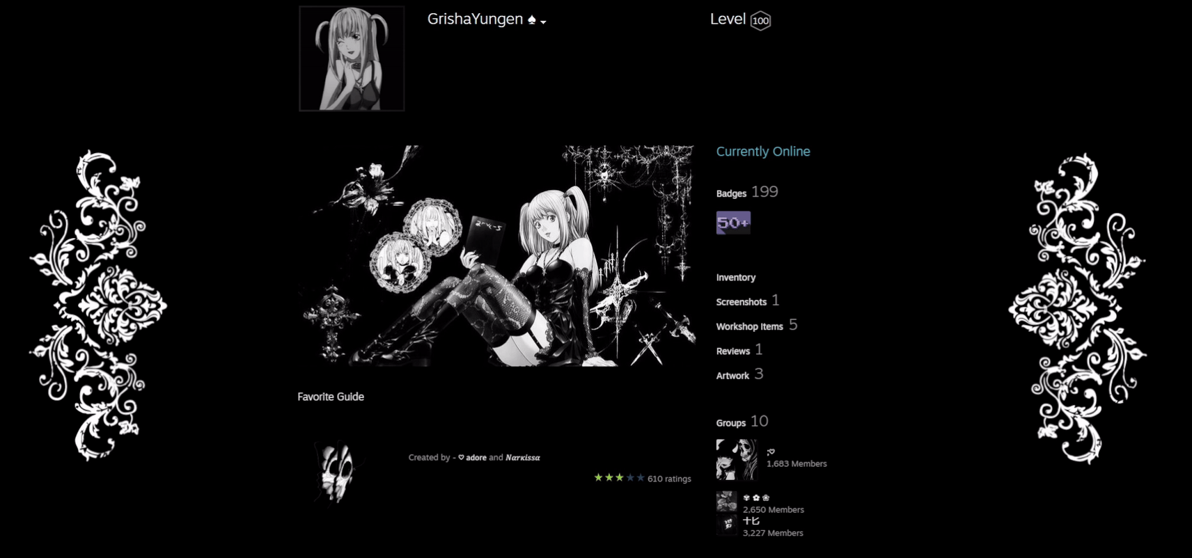 Steam Custom Profile Misa Amane By GrishaYungen On DeviantArt steam-custom-profile-misa-amane-by-grishayungen-on-deviantart