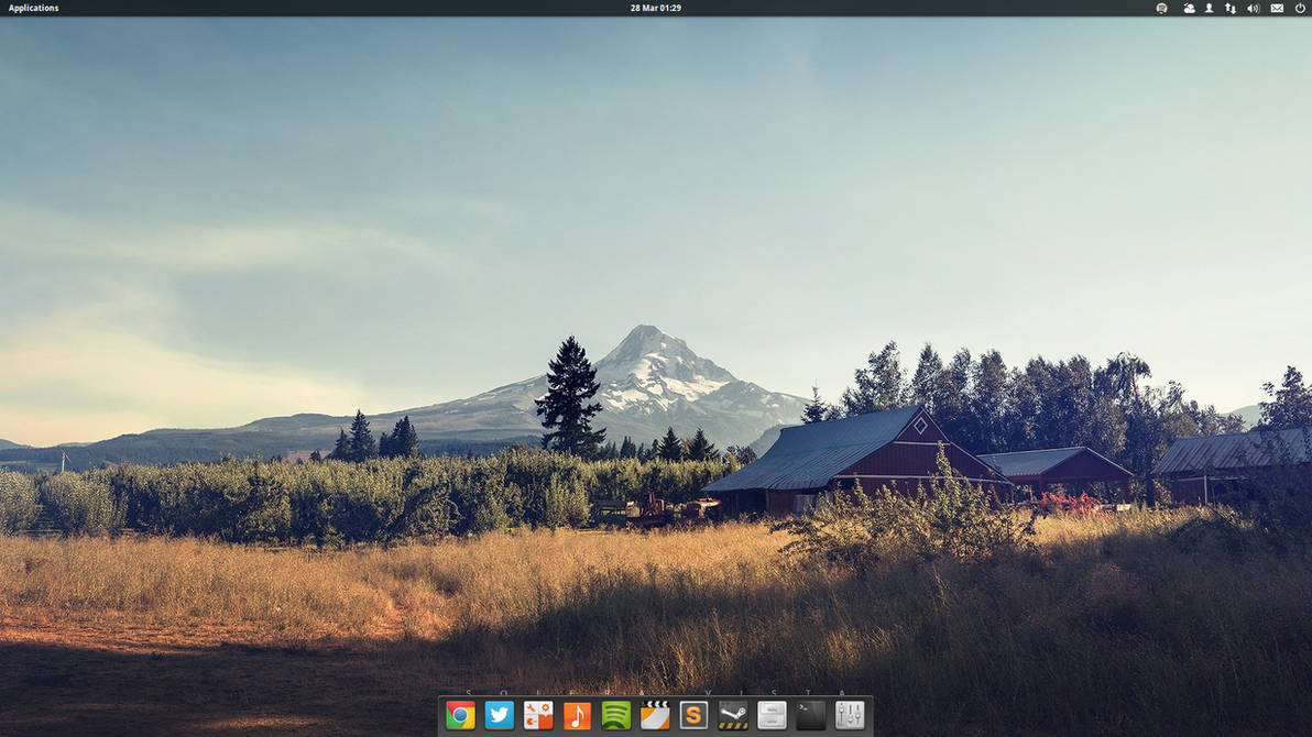 Current desktop @ elementaryOS Luna