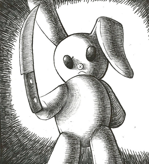 Scary Bunnies Drawings