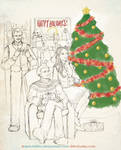 Christmas with the Holmes and Watsons - WIP by sketchditto