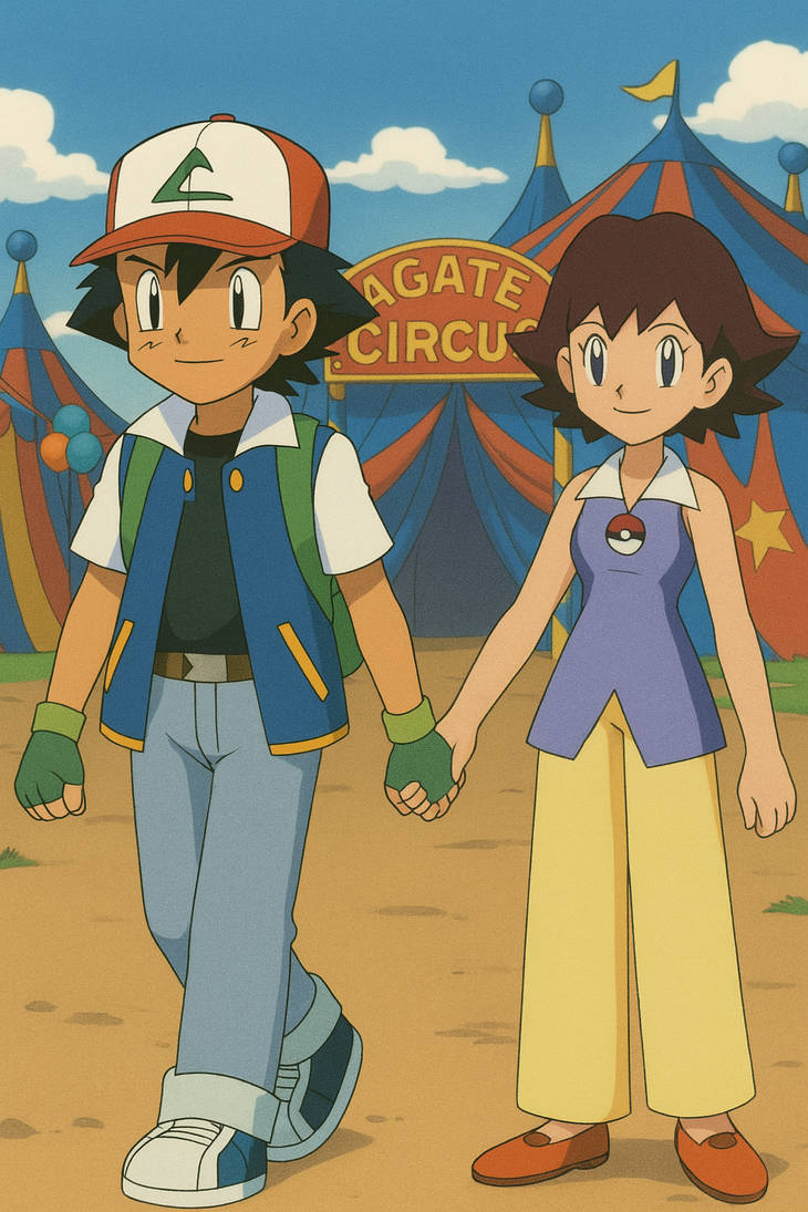 Pokemon - Ash and Neesha at the Circus by BlazingZNinja93 on DeviantArt