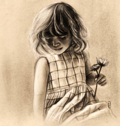 Girl with a flower.