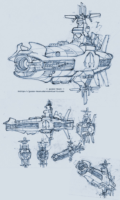 Spaceship sketch II