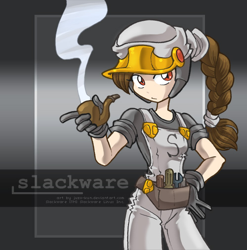 Linux-tan fanart: Slackware II