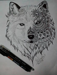 Wolf mandala 