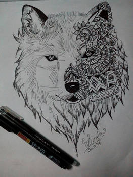 Wolf mandala 