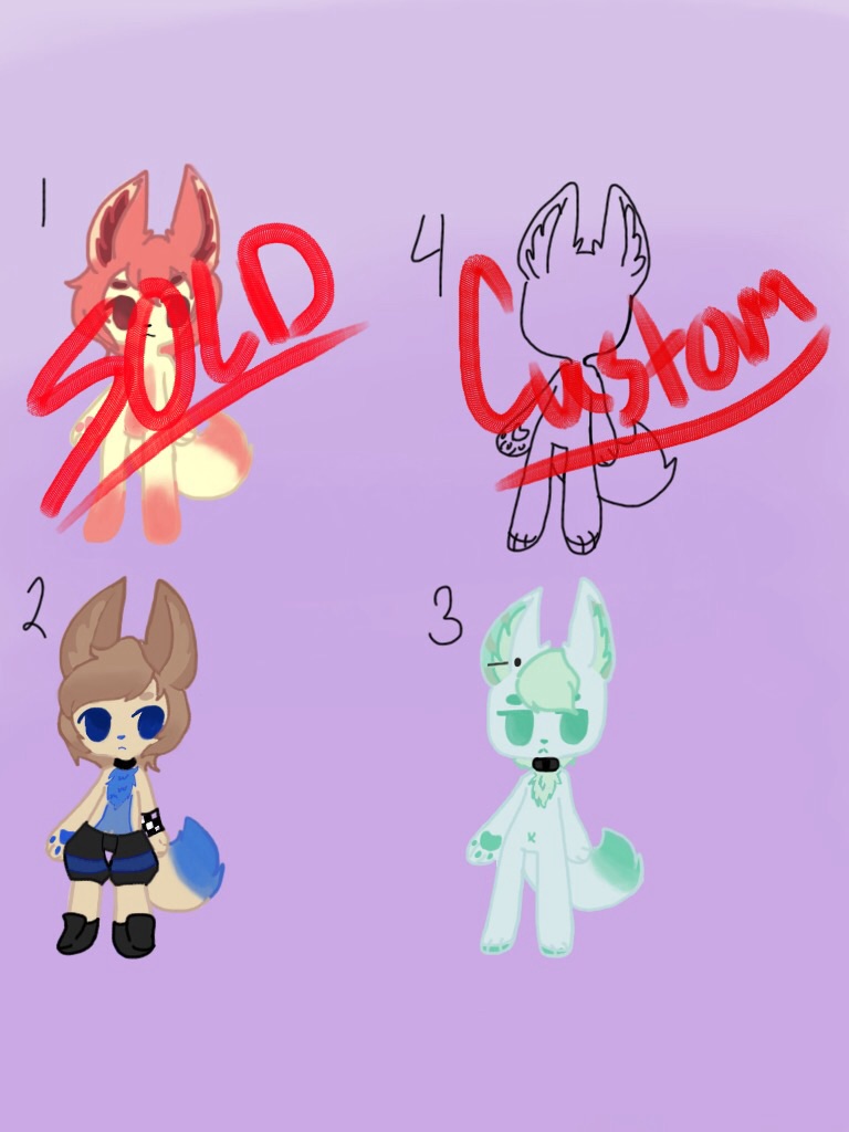 [CLOSED]  Fursona Anthro Adoptables