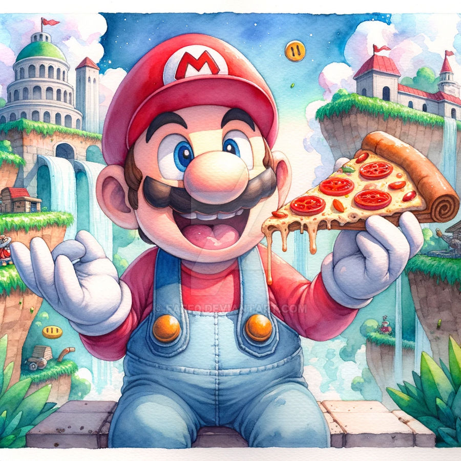 Mario Pizza By FAFF0 On DeviantArt mario-pizza-by-faff0-on-deviantart