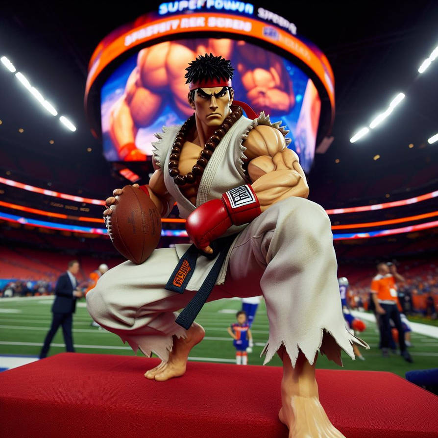 Obama Ryu ryu at the superbowl by alteregobro on DeviantArt