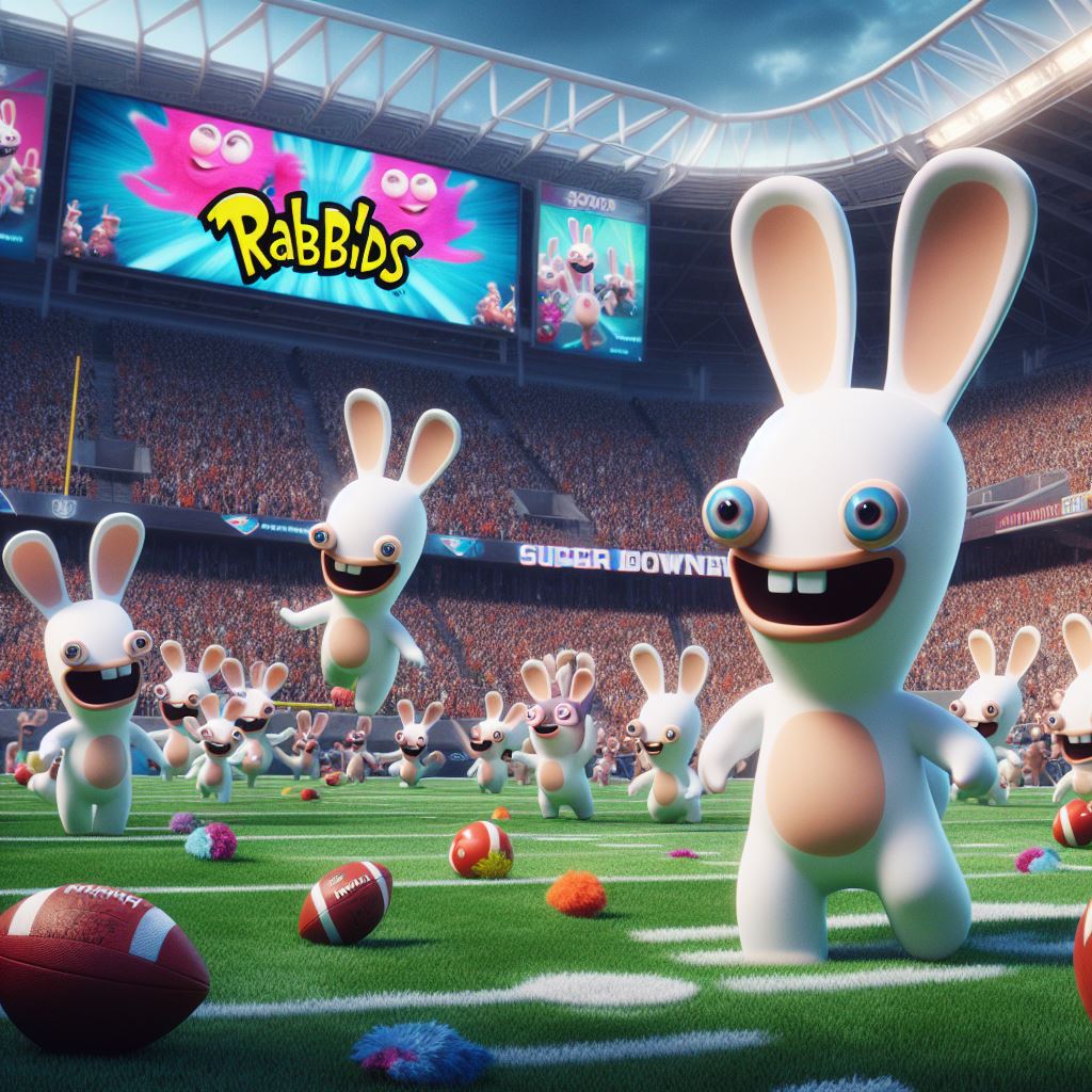 Ea Rabbids the rabbids invade the superbowl by alteregobro on DeviantArt